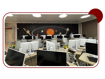 Office space with computers